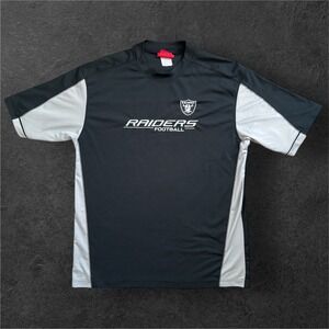 NFL T Shirt Mens Large Black Las Vegas Raiders Football‎ Short Sleeve Athletic